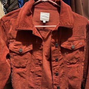 Hidden Red Corduroy Jacket